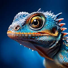 close up of iguana