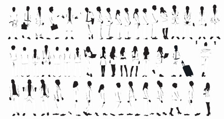 business set silhouette