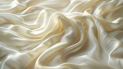 Obraz premium Wavy cream, delicate frame, accent light. A luxurious shot but elegant.generative ai