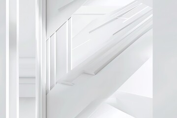 Obraz premium White Minimalist Abstract Background created with Generative AI