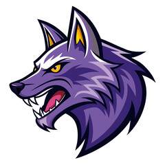 Wolf heads mascot logo design illustration vector