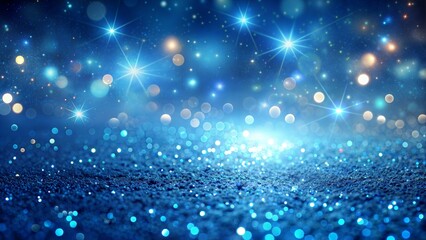 Fototapeta premium Blue sparkle glitter abstract background. Abstract blue sparkle glitter background. 