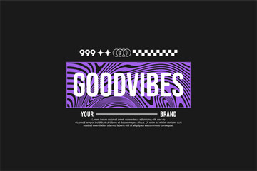 Vector streetwear style concept modern graphic tee design templates ideas
