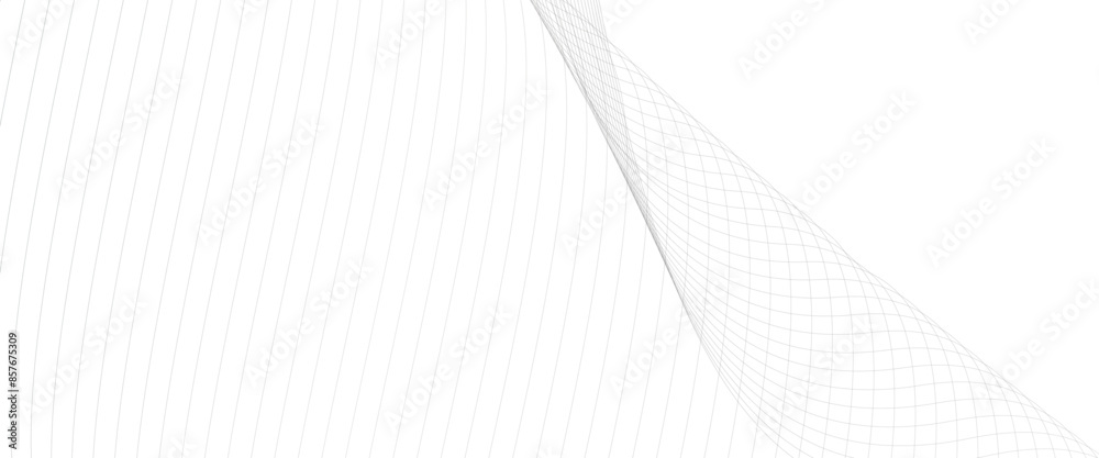 Poster vector abstract wavy lines on transparent background with wavy stripes of the pattern of black lines