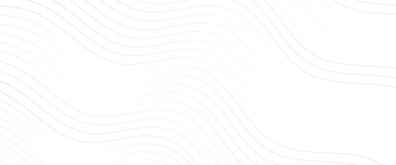 Vector white minimal seamless wavy lines pattern abstract background.