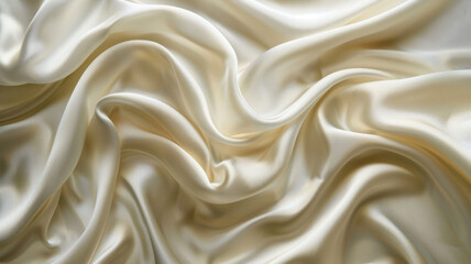 Fototapeta premium Wavy cream, delicate frame, accent light. A luxurious shot but elegant.generative ai