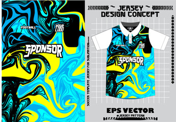 Obraz premium Fabric textile for Sport t-shirt ,Soccer jersey mockup for football club. uniform front view.