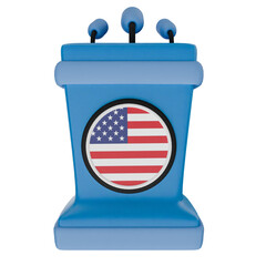 USA election 3d icon clipart render