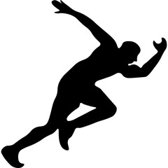 Fototapeta premium Running Silhouette