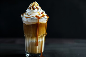 Caramel Coffee with Whipped Cream