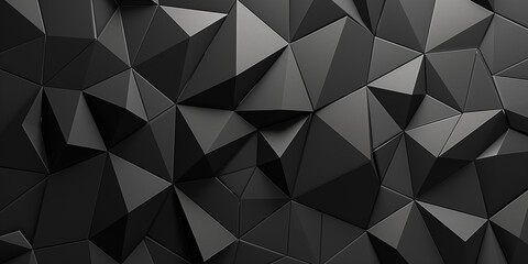 Schwarze geometrische Formen als Werbebanner