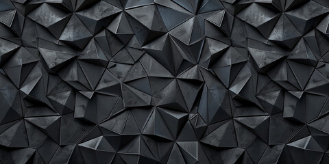 Schwarze geometrische Formen als Werbebanner