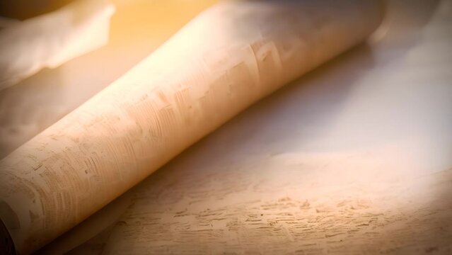 Aged Newspaper Close-Up Generative AI