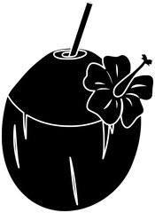 polynesian illustration hawaiian silhouette hawaii logo tiki icon tropical outline flower tribal mask summer ethnic hibiscus totem traditional beach shape lei palm leaf for vector graphic background