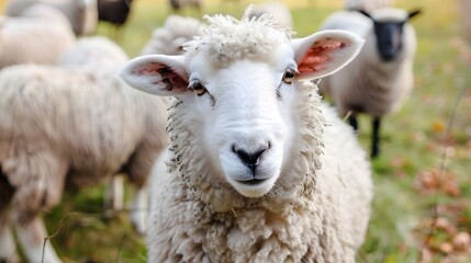 Fototapeta premium sheep in the field, sheeps, sheeps on nature, nature, sheep.