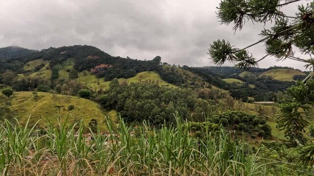 Timelapse Delfim Moreira Rosario, nature and landscapes, cloudy day.
