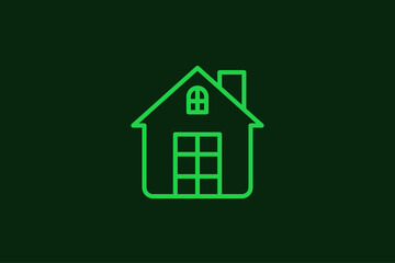 house illustration . Vector illustration in flat style design.	
