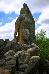 The Needles at Custer State Park in Black Hills Country, South Dakota: Soaring slender granite rock formations, popular rock-climbing spot with incredible views
