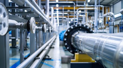 Fototapeta premium Eco-friendly manufacturing facilities producing water purification systems.