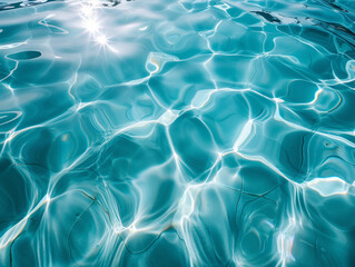 Serenity on the Surface: Sunlit Water Patterns,Summer Splash
