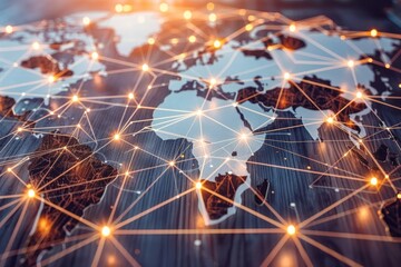 Global business connectivity  analysis, exchange, recruitment, strategic tech services