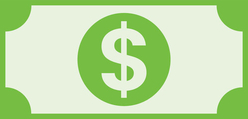 American USD Dollar Sign Illustration