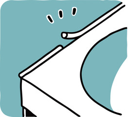 コーキングの剥がれ単色