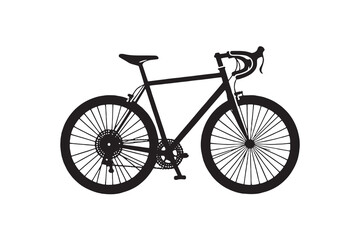 Fototapeta premium Bicycle Icon vector silhouette Illustration artwork
