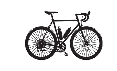 Fototapeta premium Bicycle Icon vector silhouette Illustration artwork