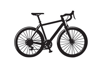 Fototapeta premium Bicycle Icon vector silhouette Illustration artwork