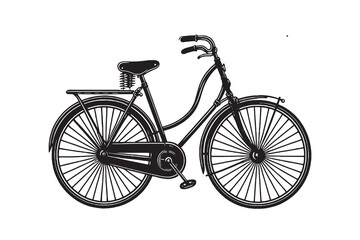 Fototapeta premium Bicycle Icon vector silhouette Illustration artwork