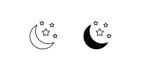 chand raat icon with white background vector stock illustration