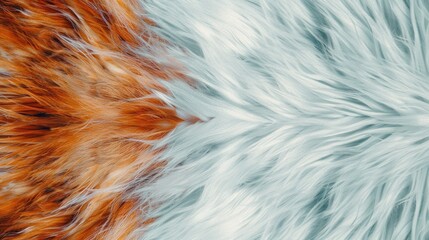 Enigmatic Fusion of Fur and Feather Textures - Abstract Background Inspiration, Generative AI