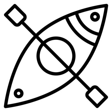 recommend clip art: Kayak icon vector image. Can be used for Sport Equipment.