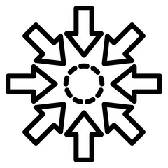 Impact icon vector image. Can be used for Action Plan.