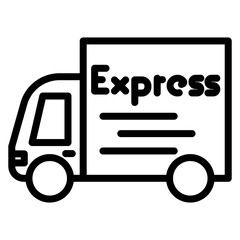 Express Delivery icon vector image. Can be used for Order Fulfilment.