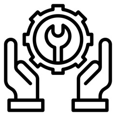 Maintenance icon vector image. Can be used for Manufacturing and Distribution.