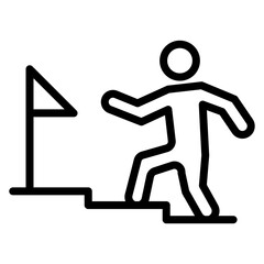 Career Development icon vector image. Can be used for Organization.