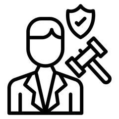 Authority figure icon vector image. Can be used for Thought Leadership.