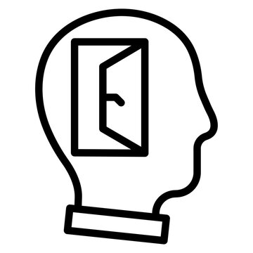 Open minded icon vector image. Can be used for Thought Leadership.