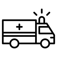 Ambulance icon vector image. Can be used for Physical Wellbeing.