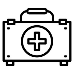 First Aid Kit icon vector image. Can be used for Physical Wellbeing.