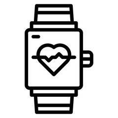 Fitness Tracker icon vector image. Can be used for Physical Wellbeing.