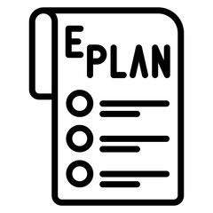 Emergency Plan icon vector image. Can be used for Business Disruption.