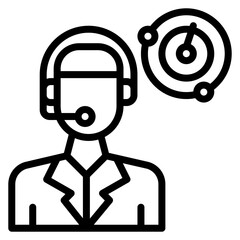 Air Traffic Control icon vector image. Can be used for Airplane.