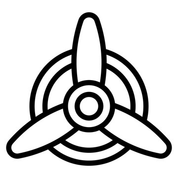 recommend clip art: Propeller icon vector image. Can be used for Airplane.