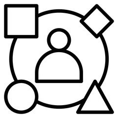 Diversity icon vector image. Can be used for Hiring Process.