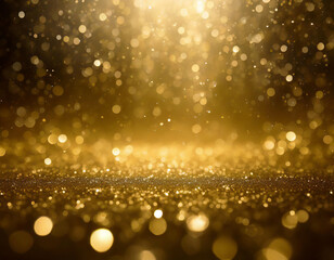 キラキラした金色の光素材　Generative AI