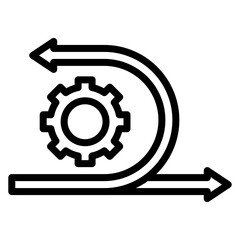 Agility icon vector image. Can be used for Digital Disruption.