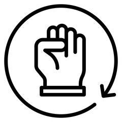 Revolutionize icon vector image. Can be used for Digital Disruption.